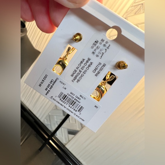 Kate Spade Donut Coffee Break Donut Huggies Earrings - Picture 5 of 12